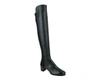 Stuart Weitzman Womens Mid Black Nappa Leather With Elastic Back Heel Knee Boot In Black