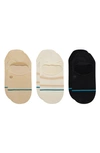 Stance Necessity Assorted 3-pack No-show Socks In Beige Multi