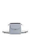 Fendi Back To School Mini Leather Backpack In Gray