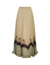 Etro Printed High-rise Maxi Skirt In Green