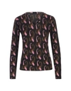 Etro All-over Paisley Patterned V-neck Sweater In Black