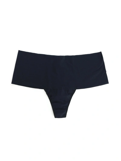 Hanky Panky Plus Size Breathesoft® High Rise Thong Exclusive In Black