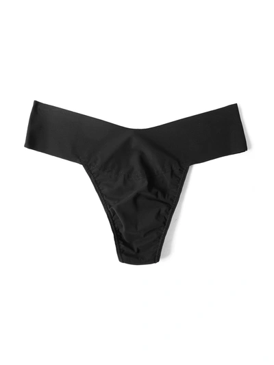 Hanky Panky Breathesoft® Natural Rise Thong In Black