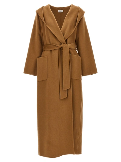 P.a.r.o.s.h . Long Belted Coat In Beis
