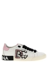 Dolce & Gabbana Portofino Vintage Leather Sneakers