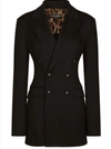 Dolce & Gabbana Wool And Cashmere Turlington Jacket In Nero