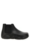Moschino Black Rubber Gummy Boots In Black