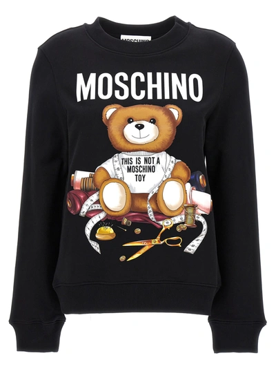 Moschino Orsetto Sarto Sweatshirt In Black