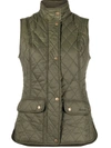 Barbour Otterburn Quilted Nylon Vest In Ol52 Olive