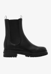 Gianvito Rossi Chester Leather Chelsea Boots In Black
