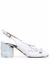 Maison Margiela Tabi Bianchetto 60mm Slingback Pumps In Black
