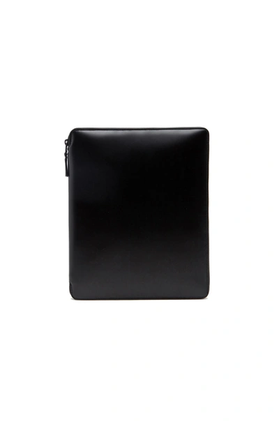 Comme Des Garçons Luxury Leather Ipad 壳 In Black