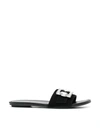 Stuart Weitzman Saint Tropez Flat Slide In Black