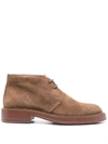 Tod's Suede Ankle Boot In Brown
