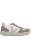 Veja V-10 Sneakers With Perforated Toe Box In White