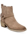 Sam Edelman Bellamie Womens Suede Harness Ankle Boots In Brown