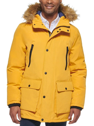 Club Room Men's Parka With A Faux Fur-hood Jacket, Created For Macy's In Multi