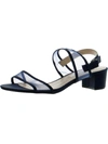 Nina Womens Mesh Inset Leather Slingback Heels In Black