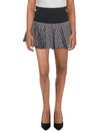 Endless Rose Womens Textured Buckle Pleated Skirt In Black