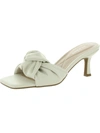 Alfani Niah Womens Faux Leather Open Toe Heels In White