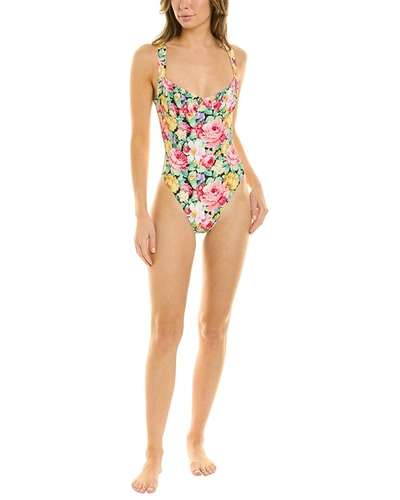 Weworewhat Ruched Cup One-piece In Black