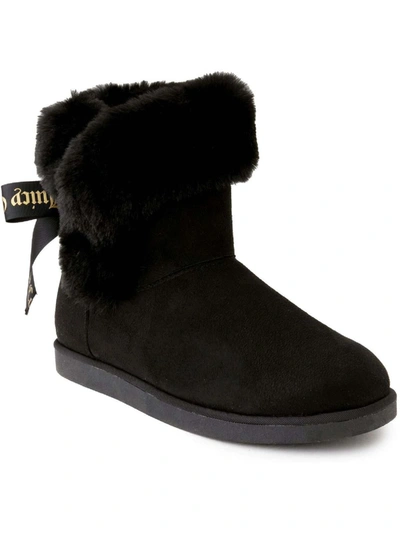JUICY COUTURE KING WOMENS MICROSUEDE ANKLE ANKLE BOOTS