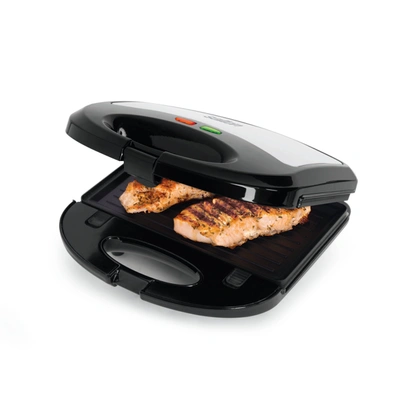 Salton 3 In 1 Grill, Sandwich & Waffle Maker Black