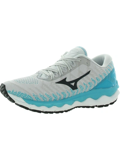 Mizuno Wave Sky 4 Womens Sport Fitness Running Shoes In Blue