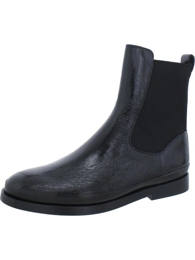 Vince Rue Leather Chelsea Ankle Boots In Black