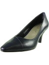 Easy Street Chiffon Womens Faux Leather Pointed Toe Pumps In Green