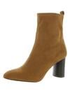 NYDJ WOMENS STACKED HEEL POINTED TOE ANKLE BOOTS