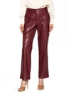 Alexia Admor Faux Leather Pants In Burgundy