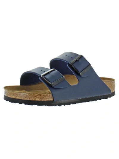 Birkenstock Arizona Womens Adjustable Footbed Sandals In Blue
