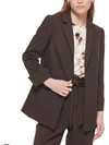 CALVIN KLEIN PETITES WOMENS NOTCH COLLAR SUIT SEPARATE OPEN-FRONT BLAZER