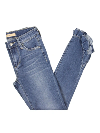 Joe's Jeans The Icon Womens Mid-rise Distressed Skinny Jeans In Blue