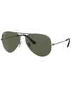 Ray Ban 52mm Extra Small Aviator Sunglasses In Green