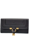 Chloé Marcie Long Wallet In Black