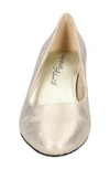 Easy Street Ballari Womens Dressy Slip On Pumps In Soft Gold