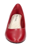 Easy Street Ballari Round Toe Pump In Red