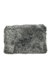 Natural New Zealand Rectangular Sheepskin Throw In Grey