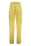 Isabel Marant Mustard High-rise Printed Trousers For Women In Yellow