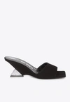 Attico Cheope 60 Suede Mules In Black