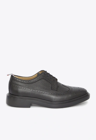 Thom Browne Classic Leather Brogue Shoes In Black