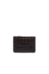 Comme Des Garçons Comme Des Garcons Star Embossed Pouch In Black, Geometric Print.