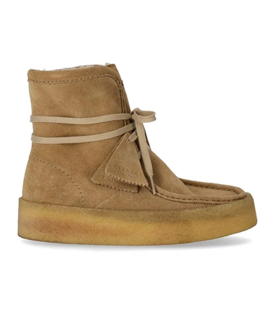 Clarks Wallabee Cup Hi Beige Bootie