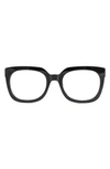 Aqs Theo 50mm Square Optical Frames In Black