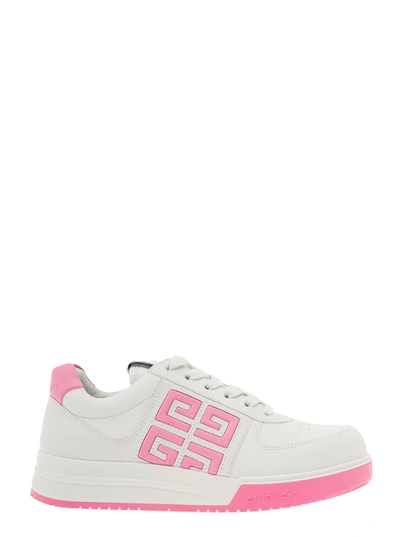 Givenchy White 4g Leather Low Top Sneakers