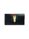 GUCCI SYLVIE LEATHER CONTINENTAL WALLET,476084CWLSG12146704