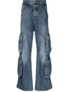 Diesel 'd-sire' Cargo Jeans In Blue