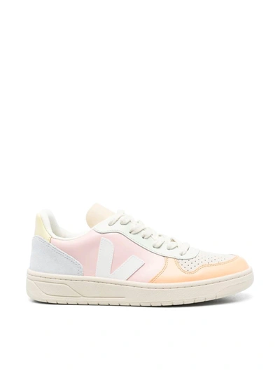 Veja V10 Leather Sneakers In Multicolour
